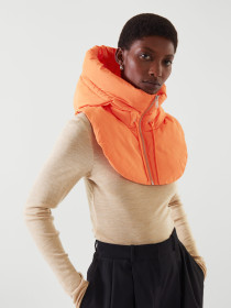 Fashion Versatile Clothing Accessories Hooded Mock Neck Vest