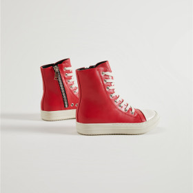 Simple high top shoes for men and women lovers Thick soled canvas shoes Versatile casual shoes