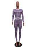 Fashion trend digital high-definition printing sexy two-piece set
