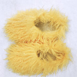 Beach like wool warm women's cotton slippers snow boots