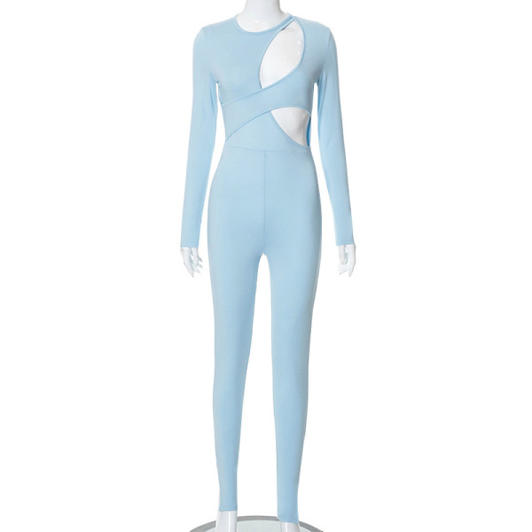 Autumn and Winter New Fashion Sexy Slim Long Sleeve Jumpsuit