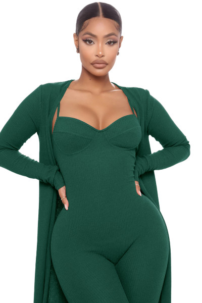 Women's one-piece dress Fashion suspender one-piece pants+casual early autumn loose coat long sleeve