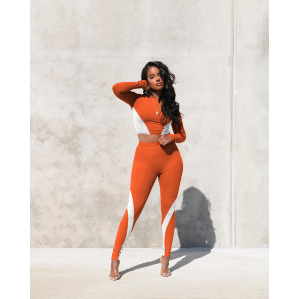 Fashion sexy trend oriented printing two-piece set