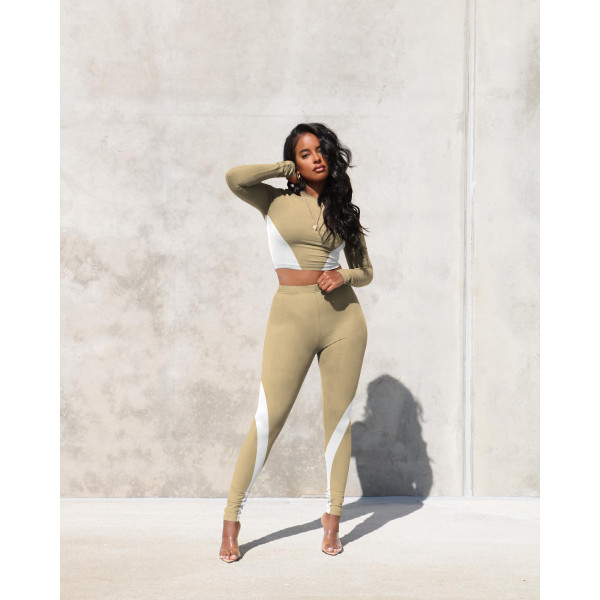 Fashion sexy trend oriented printing two-piece set