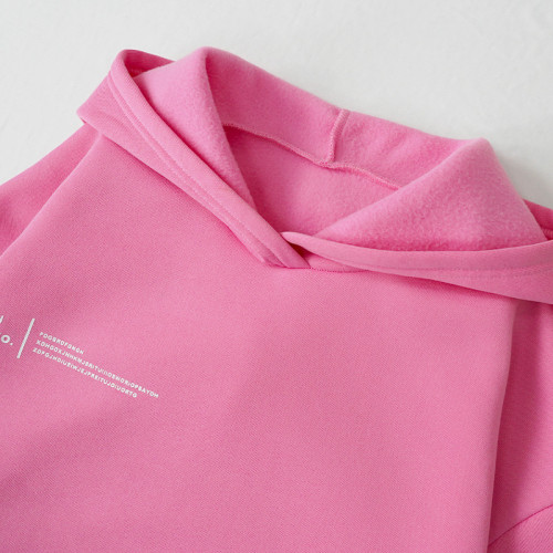 Sweater shorts suit Fashion sports LOGO long sleeve pullover hooded sweater two-piece set
