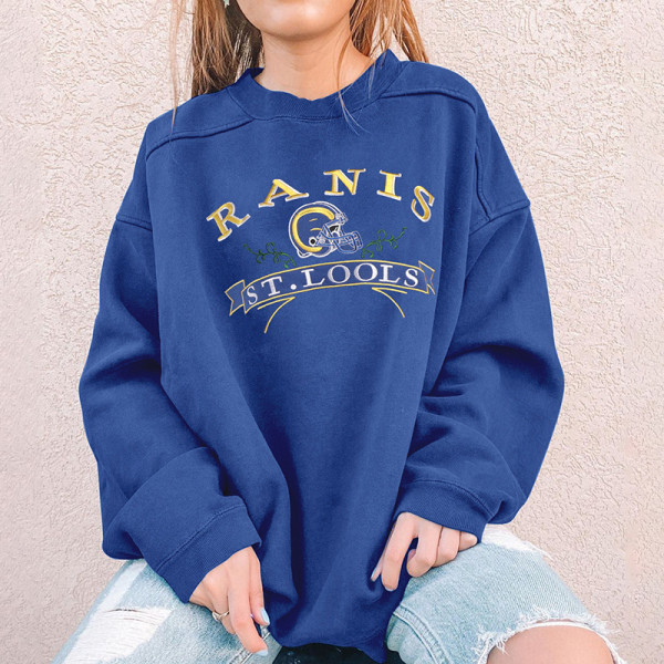 Versatile top fashionable embroidered pullover loose sweater