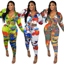 Women's printed two-piece set