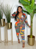 Women's printed two-piece set