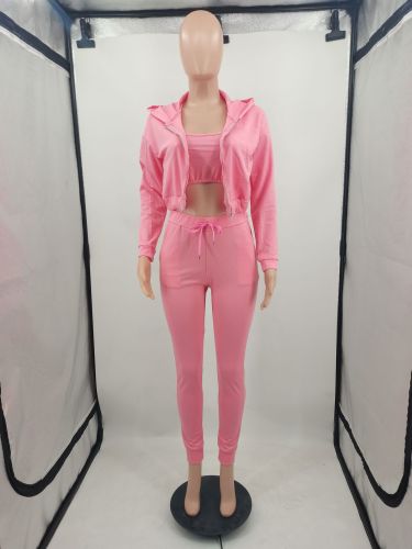 Solid vest small coat sexy sweater rack multicolor three piece suit