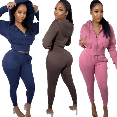 Hooded Pocket Plush Casual Sports Cover