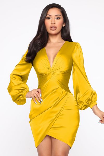 V-neck stretch sexy evening dress