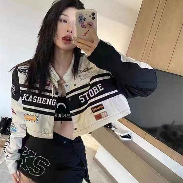 Fall Slim Couple Removable Motorcycle Baseball Jacket