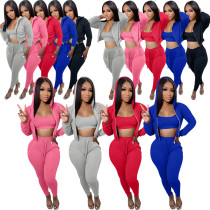 Solid vest small coat sexy sweater rack multicolor three piece suit