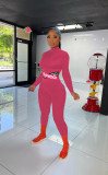 Sexy fashion tight solid color jumpsuit
