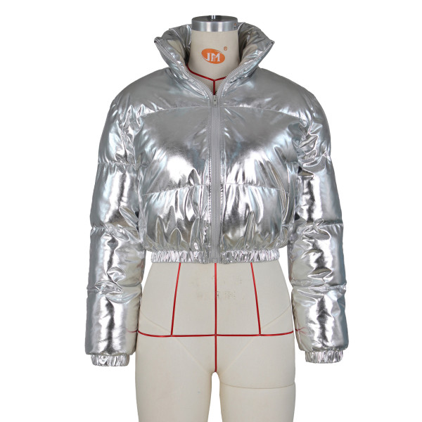 Fashion gilded cotton jacket casual short jacket coat