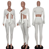 Zhigong Woven Splice Feather Two Piece Set