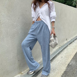 Teddy velvet casual pants mop straight trousers New style autumn and winter casual pants