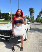 Hip wrap skirt shows thin temperament, fashion, sexy skirt, short skirt suit