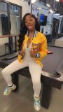 Printed letters anime baseball jacket casual jacket
