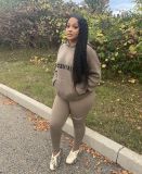 Letter leggings for women to wear sporty slim and versatile tight pants