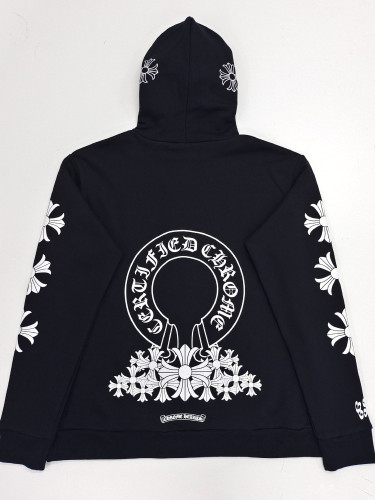 Printed hooded sweater coat