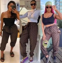 Fashion casual printing casual pants sweatpants