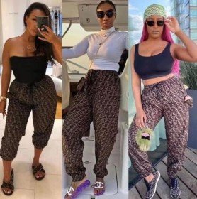 Fashion casual printing casual pants sweatpants