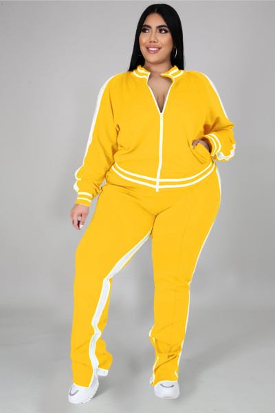 Oversize sports fashion two-piece set