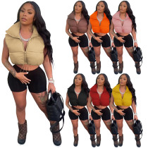 Fashion casual solid color vest coat Fashion casual solid color vest coat