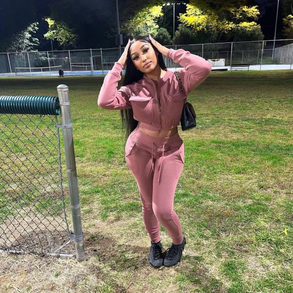 Solid zipper flap pocket bodysuit two piece suit