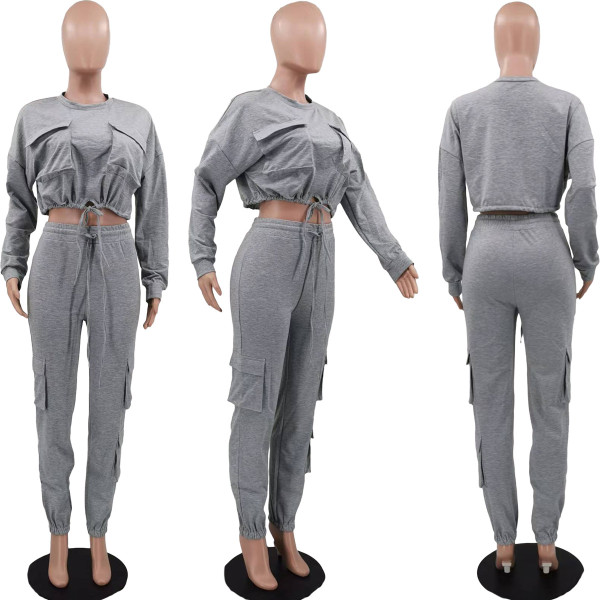 Casual fashion solid color suit