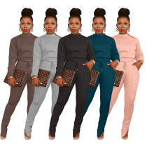 Invisible zipper split trousers casual two-piece suit Invisible zipper split trousers casual two-piece suit