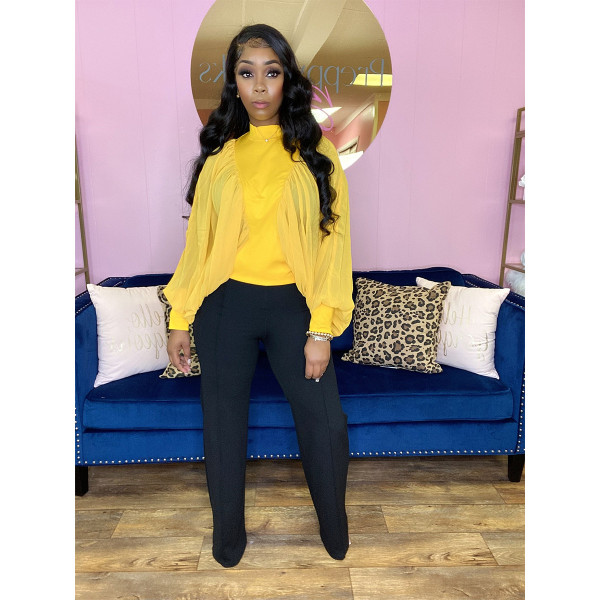 Women's perspective bat sleeve long sleeve top cool and breezy in summer sexy casual women's wear
