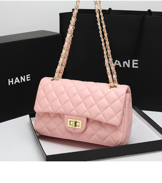 Fashion Versatile One Shoulder Crossbody Bag Rhombic Chain Bag