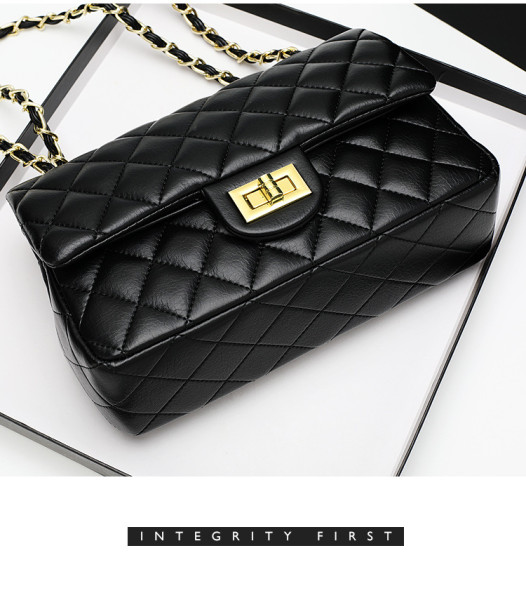 Fashion Versatile One Shoulder Crossbody Bag Rhombic Chain Bag