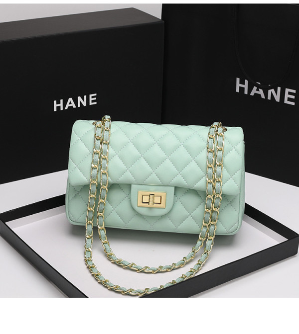 Fashion Versatile One Shoulder Crossbody Bag Rhombic Chain Bag