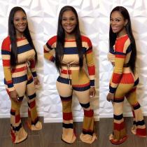 Fall and winter fashion two-piece suit flare pants Fall and winter fashion two-piece suit flare pants