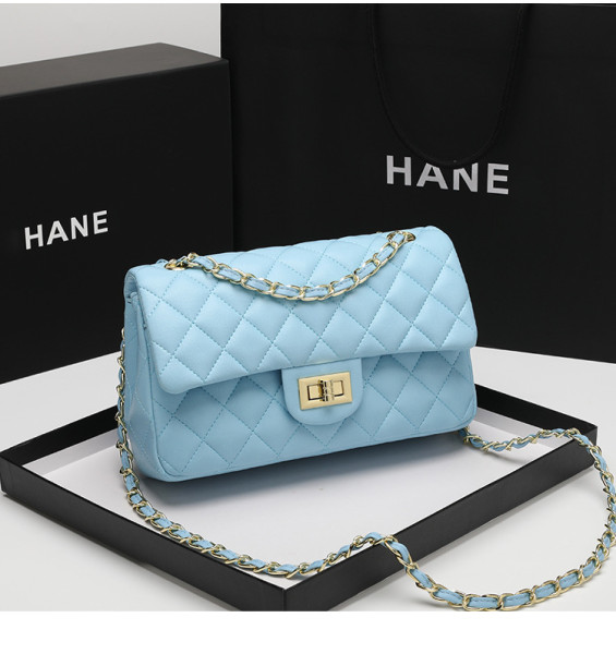 Fashion Versatile One Shoulder Crossbody Bag Rhombic Chain Bag