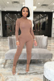Sporty stretch fabric back and forth two-piece set