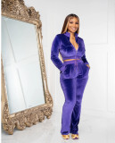 Korean velvet fashion suit