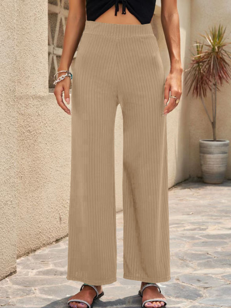 Breathable elastic casual outdoor wide leg pants