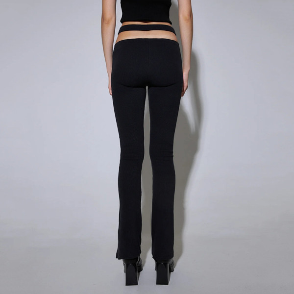Women's sexy low waist hip lifting trousers Versatile casual slim pants