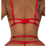 Sexy Lace Open Crotch Strap Perspective Bodysuit