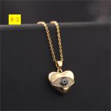 Collar Chain Colorful Zircon Eye Pendant Devil's Eye Necklace