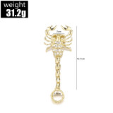 Metal Scorpion Chain Ring Exaggerate Elastic Unique Index Finger