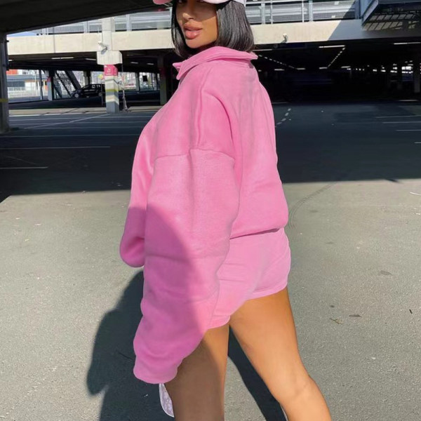 Fashion sports embroidered long sleeve pullover trend fleece sweater suit
