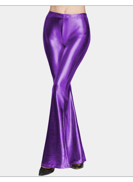 PU leggings fashion tight women's trousers bright leather flared trousers trousers