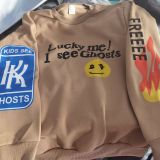 Letter Trend Smiley Face Women's Fashion Fashion Unisex Style Plush Hoodie