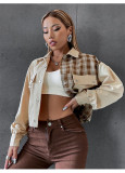 Summer casual short jacket loose casual single breasted lapel coat