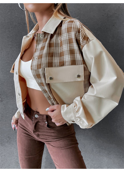 Summer casual short jacket loose casual single breasted lapel coat